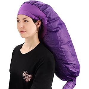 Segbeauty Caschi per Asciugatura, Cuffia Asciugacapelli, Casco Asciugacapelli da Casa Portatile e Professionale, con Elastico per Attacco Phon (Viola)