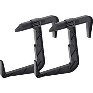 VERDENIA 23834 - Supporto per fioriera da balcone, accessorio esterno in plastica, leggero, stabile, molti colori, due pezzi, 23834 grafite