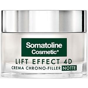 Somatoline Cosmetic Lift Effect 4D Crema Chrono Filler Notte 50 ml - Trattamento Antirughe Rigenerante e Rimpolpante
