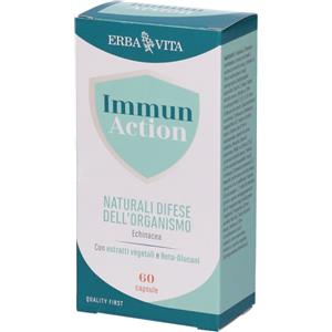 Erba Vita Immun Action - Integratore per Difese Immunitarie, 60 Capsule Naturali