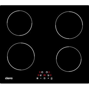 CIARRA Piano Cottua a Induzione 4 Fuochi, Piano Induzione 60cm 6000W con Controllo Touch, Timer, Sicurezza Bambini, Nero