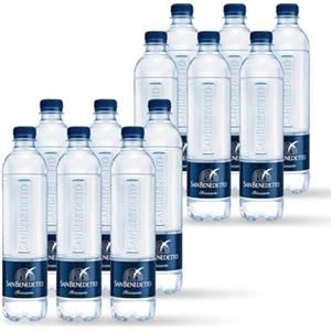 San Benedetto Acqua San Benedetto Mini Tower Frizzante 50cl x 24 | Acqua Minerale Frizzante Mini Tower Icon Fonte Benedicta | Confezione da 24 Bottiglie di PET da 500ml