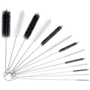 Kiperline Set di 13 spazzole per la pulizia, per la pulizias della bottiglia, per il tubo del latte, in nylon, per la pulizia delle provette, per la pulizia della teiera, per bere, cannucce