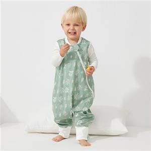 Duomiaomiao Sacco nanna estivo， 0,5 tog, sottile sacco a pelo estivo con piedi, 100% cotone sacco a pelo bambini estate 2-3 anni