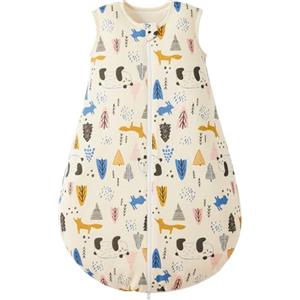 Duomiaomiao Sacco nanna Baby per l'intero anno 2.5Tog, 100% cotone Sacco per bebè invernale, neonato femmina, Sacco nanna caldo per bambini neonati(Panda/85)