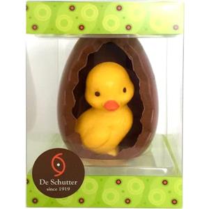 ANTICO CAFFE' NOVECENTO De Schutter® | Astuccio Box Cioccolato al Latte | Uova di Pasqua Decorative 180 Gr | Uova Pasqua Cioccolato | Cioccolatini Artigianali Regalo