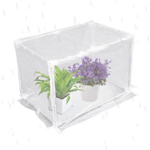 Generico Serra di Piccole Dimensioni per Interni, 60 cm x 30 cm x 30 Tenda Trasparente, Serra da Tavolo Trasparente, Per Il Giardinaggio E La Coltivazione Su Tavolo, Balcone, Giardino, Patio, Inverno, Fiori