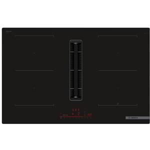 Bosch Table induction Aspirante - BOSCH SER6 - PVQ811H26E Noir - 4-foyers - Home Connect - L802xP522 mm