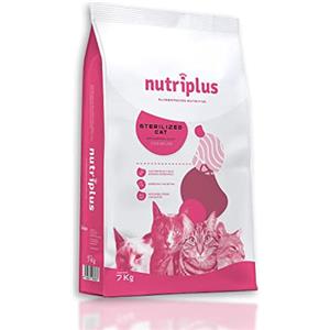 Nutriplus Cat Adult Sterilized - Crocchette per gatti sterilizzati, 7 kg