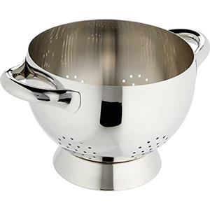 ALESSI Scolapasta Mami SG300 in Acciaio Inossidabile 18/10, Lucido con Due Manici - Dimensioni: 17.8 cm di Altezza e 21.5 cm di Diametro