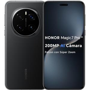 HONOR Magic7 Pro 5G - Smartphone da 12 GB + 512 GB, fotocamera AI Falcon da 200 MP con Super Zoom, display AMOLED da 6,80, 120 Hz, IP69 & IP68, batteria da 5270 mAh, Qualcomm Snapdragon 8 Elite, Nero