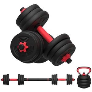 TimeBREAK Fitness Set Pesi 2 in 1 Manubrio e bilanciere Regolabili da 40 kg