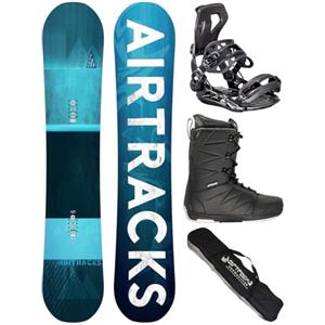 Airtracks Snowboard Set Tavola Blue Drifter Wide Hybrid Rocker Uomo 150 + Attacchi Master + Scarponi Star Black 44 + SB Bag