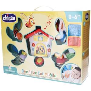 Chicco Giostrina Culla Neonato Casina delle Api, Giostrina per Lettino e Carillon Neonati con Apine Colorate e Musica Rilassante, Supporto Regolabile per Culla e Lettino, Giochi Neonato 0+ Mesi
