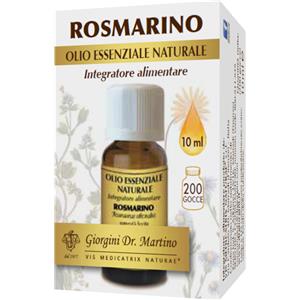 Dr. Giorgini Rosmarino Olio Essenziale Naturale 10 ml - Supporta la Funzionalità Cardiovascolare e Digestiva