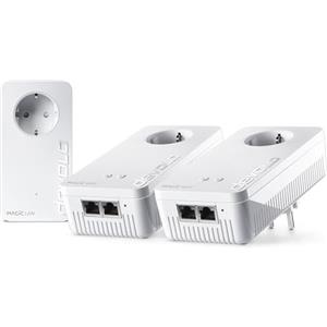 devolo Magic 2 Kit WiFi 6 Multiroom Adattatore Powerline WLAN, fino a 2400 Mbit/s, presa Wi-Fi in rete, 2 x Gigabit LAN, punto di accesso, dLAN 2.0, bianco
