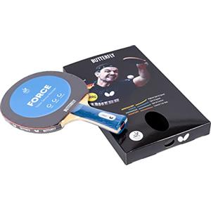 BUTTERFLY Force | racchetta da ping pong professionale per giocatori esperti e orientati alla performance | gomme approvate dall'ITTF nero/rosso | superficie estremamente aderente