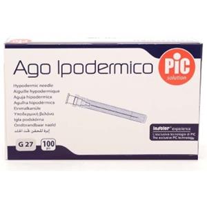 PIC Ago Ipodermico Sterile Gauge 27 - 0,40x12,7mm - Blister Singolo Luer Lock - 100 Pezzi