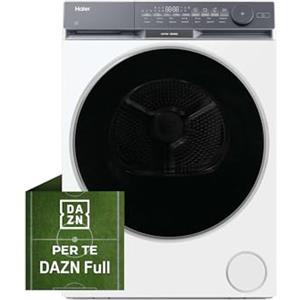 Haier X Serie 9 Asciugatrice 9 Kg a Pompa di Calore, Libera Installazione, Classe C, Ultra Sense 3D Tech, Ultra Reverse Drum, Wi-Fi e App hOn, Filtro 3in1, 84.5x59.5x68.4 cm, Bianca - HD90-CQ387U1-IT