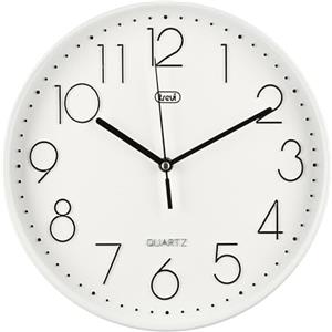 Trevi OM 3508 S Orologio da Muro al Quarzo con Movimento Silenzioso Sweep, Diametro 30 cm, Bianco