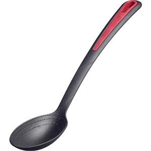 Westmark Gentle Plus 29612275 - Cucchiaio per verdure, resistente al calore fino a 270 °C / 518 °F, con testa extra profonda, scala interna: 15, 30 e 45 ml, in plastica, colore: Nero