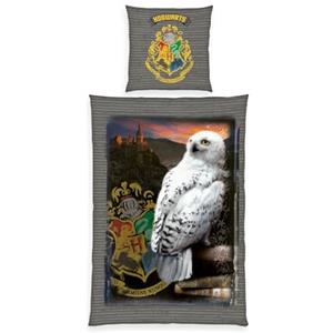 Herding Set di Biancheria da Letto, Harry Potter, Federa 80 x 80 cm con Design Reversibile, Copripiumino 135 x 200 cm con Chiusura a Bottoni, 100% Cotone