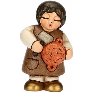 THUN - Venditore di Pentole in Ceramica Decorata a Mano, Colore Bianco, Linea Presepe Classico, Decorazioni Natale Casa, 4.7x3.6x8 cm