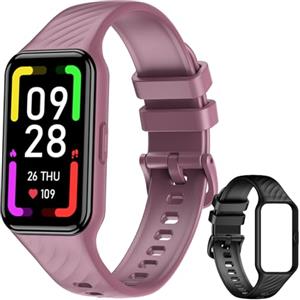 Blackview Smartwatch Uomo Donna,Orologio Fitness Cardiofrequenzimetro 110+ Sportive/SpO2/Sonno/Contapassi, Notifiche Smart Watch Activity Tracker per iOS Android(2 Cinturini)