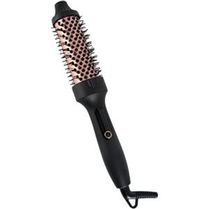 XINYUNXIN Spazzola Asciugacapelli e Volumizzante, Spazzola Ad Aria Calda e Styler 2-in-1 con Tecnologia a Infrarossi, Riscaldamento Rapido 30s, Display LCD, Styling e Cura Capelli Professionale #Nero