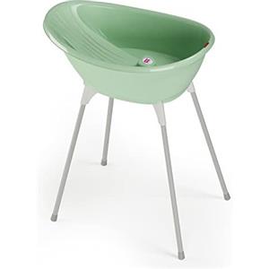OKBABY Vaschetta Bella Verde con Cavalletto di Supporto per Bagnetto Neonati 0-12 Mesi