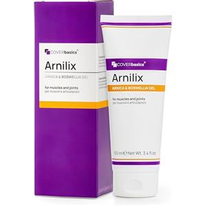 COVERbasics Arnilix Gel Forte 98% ad Alta Concentrazione di Arnica e Boswellia per Massaggio Pelle di Muscoli e Articolazioni