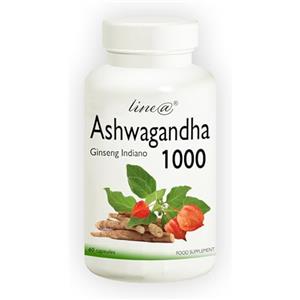 Line@Diet ASHWAGANDHA 1000 Line@diet | 60 CAPSULE ad Alto Dosaggio | Withania Somnifera, Ginseng Indiano