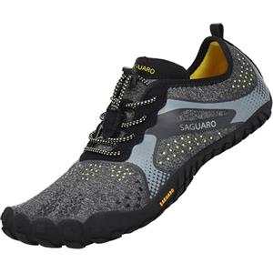 SAGUARO Scarpe Barefoot Minimaliste Uomo Scarpette a Piedi Nudi Donna Trail Shoes Nero 41