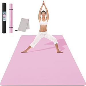 CAMBIVO Tappetino Palestra Grande 183x122cm, 6mm/8mm/10mm/12mm Yoga Mat TPE Extra Largo Antiscivolo, Materassino Pilates per Fitness Esercizi Workout Casa