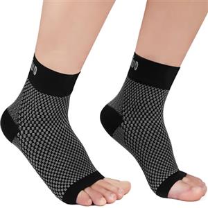CAMBIVO Cavigliera Ortopedica 2 Paia, Cavigliera Sportivo per Distorsione, Tutore Caviglia Uomo Donna, Fascia Elastica Caviglia, Supporto per Fascite Plantare, Danni ai Legamenti, Sport, Running