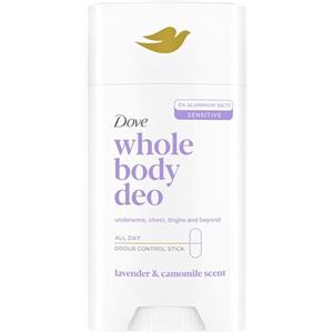 Dove Deodorante Dove Stick Whole Body Deo 75ml, Deodorante per Tutto il Corpo, Profumo di Lavanda e Camomilla, Protezione dagli Odori fino a 24 ore, Dermatologicamente testato, Ginecologicamente testato