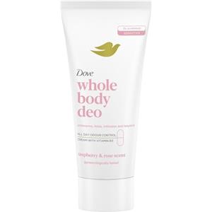 Dove Deodorante Dove Crema Whole Body Deo 75ml, Deodorante per Tutto il Corpo, Profumo di Lamponi e Rosa, Protezione dagli odori fino a 72 ore, Dermatologicamente Testato, Ginecologicamente Testato