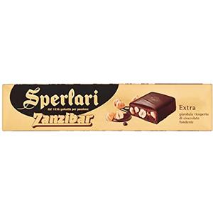 Sperlari - Zanzibar Torrone To Extra, Gianduia Ricoperto Di Cioccolato Fondente, Senza Glutine, Nocciola, 250 Grammo