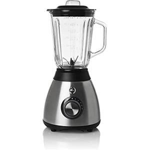 Melchioni Family | Frullatore Elettrico 600W con Caraffa in Vetro da 1,5L e 6 Lame in Acciaio Inossidabile - Versatile, Potente e Facile da Usare