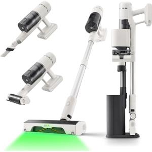 roborock H60 Hub Aspirapolvere Senza Fili con Base di Auto-Svuotamento, Autonomia 60 min, Scopa Elettrica da 115 AW per Peli di Animali Domestici, Spazzola Anti-Groviglio, LED Verde