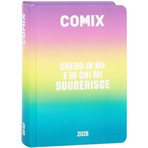 COMIX - Diario Mignon Plus Giornaliero 16 Mesi, Diario Scuola 2026-2026, con Copertina Rigida, Ideale per la Scuola Media e Superiore, 9x12.5h cm, Sunrise