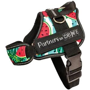 Croci Pettorina per Cane Morbida e Regolabile, con maiglia di Sicurezza | Fantasia Slice | per Cani di Taglia Media e Grande | Misura: 65-80 CM, Multicolor, C5057473