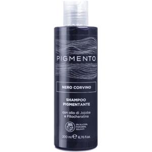 Capello point Pigmento, Shampoo pigmentante, Trattamento Ravviva il Colore con Olio di Jojoba e Fitocheratina, Colore Capelli Nero Corvino, Deterge e Rende i Capelli Brillanti e Setosi, 200 ml