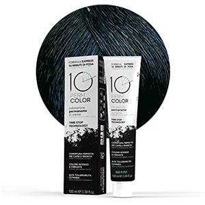 Capello point 10 Perm, Colorazione a Lunga Durata Express, Colore Capelli 1.1 Nero Blu, Tinta per Capelli, Copertura Rapida e Omogenea in 10 Minuti, Colore Brillante, Intenso e Luminoso, 100 ml