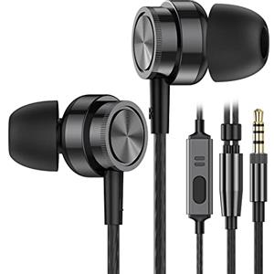 Yatloml Auricolari con filo, Cuffie In Ear con Microfono e Controllo del, Isolamento del Rumore, Alta Qualità del Suono Cuffiette, Auricolari per iPhone, Samsung Galaxy, Tablet e Dispositivi da 3,5 mm