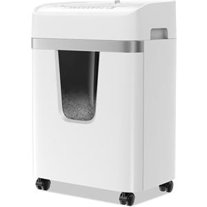 Bonsaii Distruggi Documenti 12 Fogli, Taglio a Croce P-4, Trita CD/Carta/Carta di Credito/Punti Metallici, Cestino 20L, 15 Minuti di Funzionamento Continuo, per Ufficio e Casa, C282-A