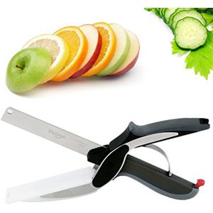 Vicloon Forbici da Cucina Professionali Multiuso, 2-in-1 Multifunzione Cucina Coltelli, Acciaio Inox Forti, Sostituisci i Coltelli da Cucina e il Tagliere