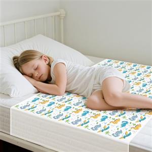 Aolso Bambino Fasciatoio Portatile, 86 * 91Cm Fasciatoio Portatile Impermeabile,Tappetino Per Cambio Bambino,Telo Cambio Pannolino Impermeabile-Dinosauri