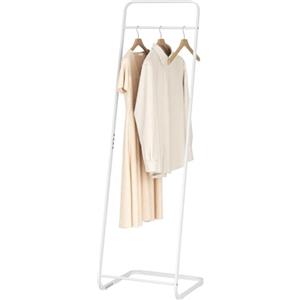 WOLTU Stand Appendiabiti da Terra, Attaccapanni per Camera da Letto Salvaspazio, Portabiti da Ingresso Moderno, in Metallo Bianco, 40x40x140cm