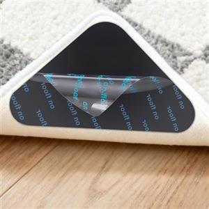 AMFUN Tappeto Gripper, 20 pinze Antiscivolo e Riutilizzabili Tappeto Gripper, Anti-Arriccia Moquette Fissa Angoli, per tappeti bifacciali su Pavimenti Legno e Piastrelle (Triangle)